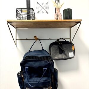 Chic Navy and Gray Baby Bag Set